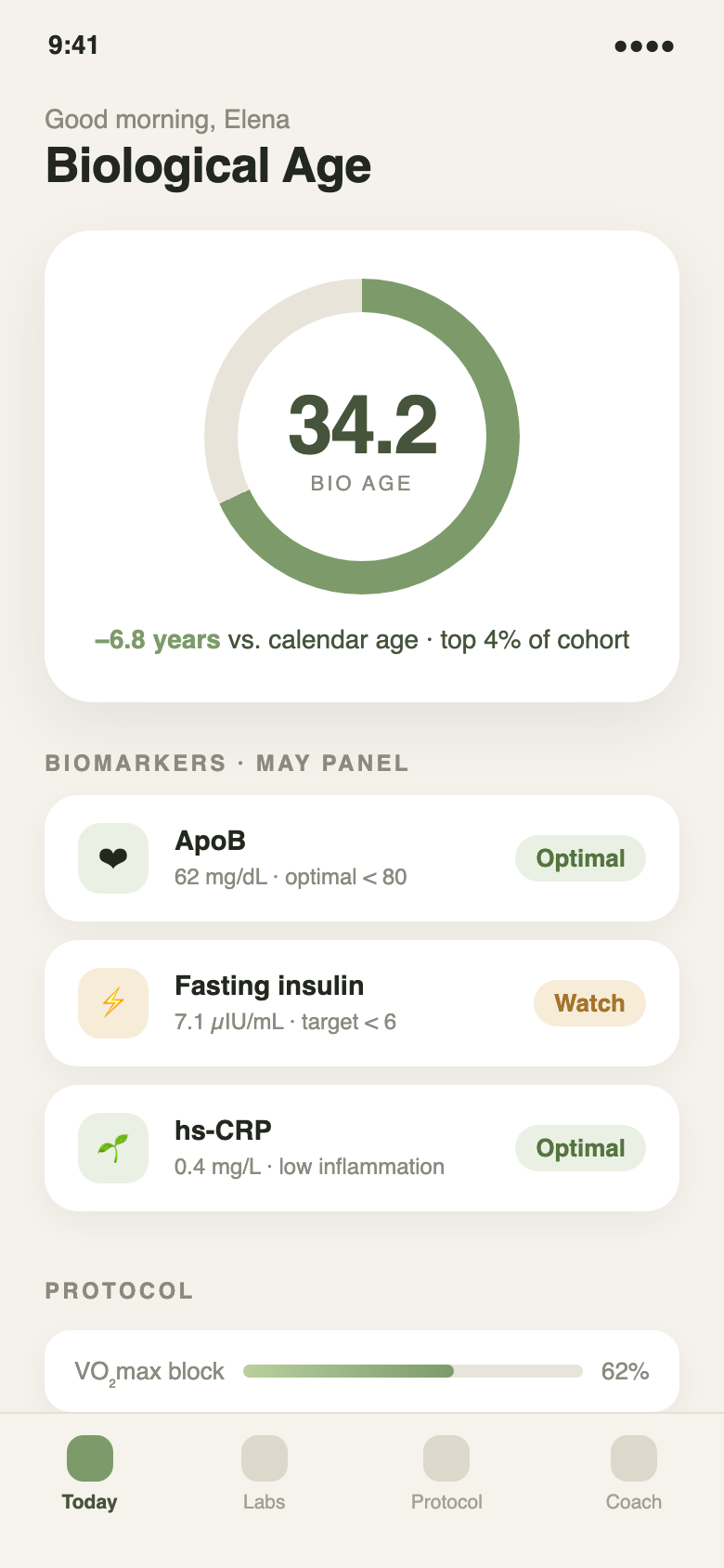 Aeon longevity app