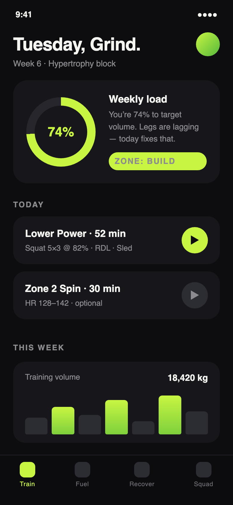 PULSE fitness app